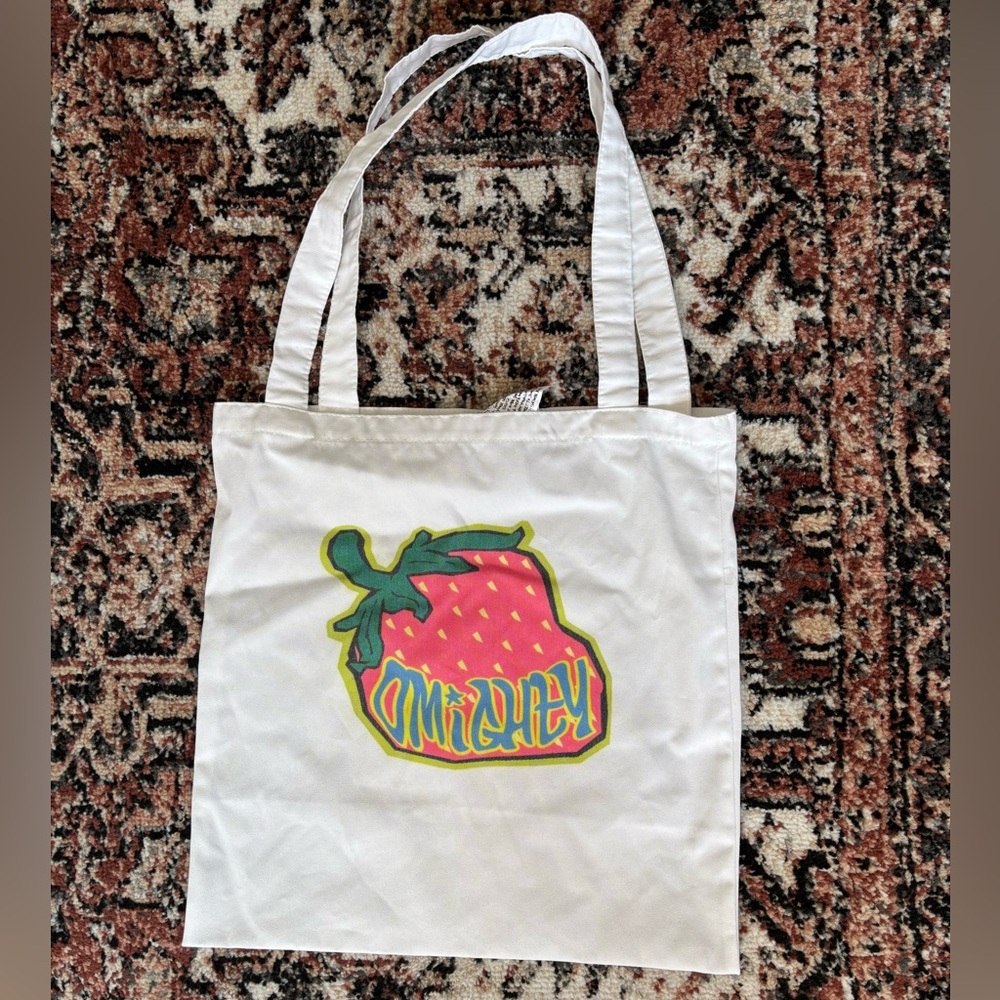 Omighty Tote Bag with Strawberry Design